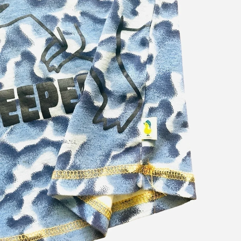 Duck Duck Goose dinosaur/letters detailed pajama top long sleeves blue Boy 4T